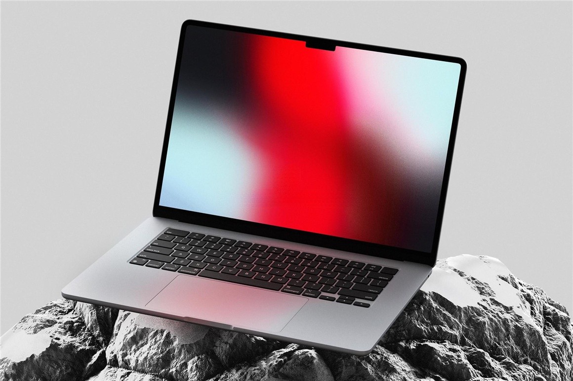 6款苹果MacBook Air笔记本电脑网站UI海报PS展示贴图样机MOCKUP模板 MacBook Air Mockup Set 样机素材 第7张