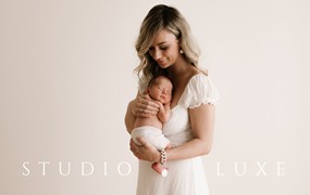 温暖自然永恒干净电影胶卷母婴人像摄影LR调色预设 STUDIO LUXE COLLECTION