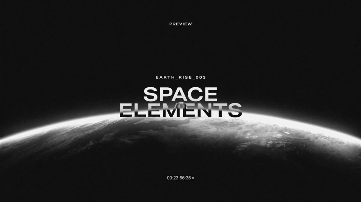 HAPPY EDITING - Space Elements 复古老式抽象科幻NASA宇宙空间流星镜头纹理音乐广告剪辑转场视频素材 , 第1张