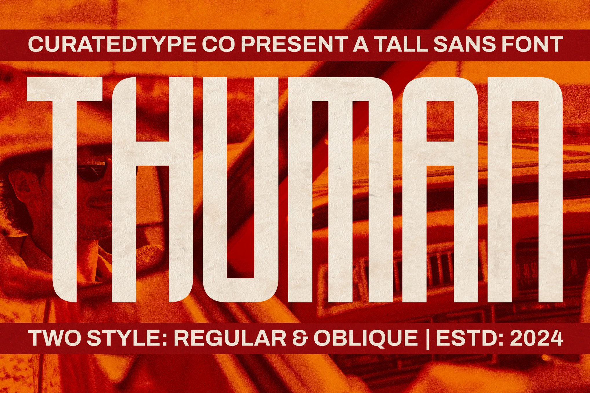 现代优雅品牌海报徽标设计无衬线英文字体安装包 Thuman – Tall Display Font , 第1张