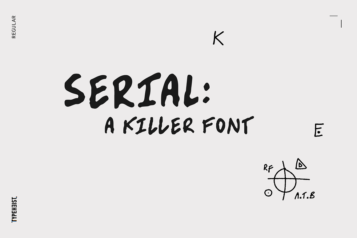 英文字体：真实随性凌乱而逼真混搭手写英文笔迹字体 Serial: A Killer Handwriting Font by TYPEHEIST , 第1张