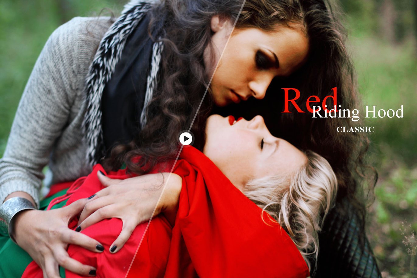 时尚暖色调户外肖像摄影电影效果 Ps调色动作模版 Red Riding Hood – Cinematic Photoshop Action , 第2张