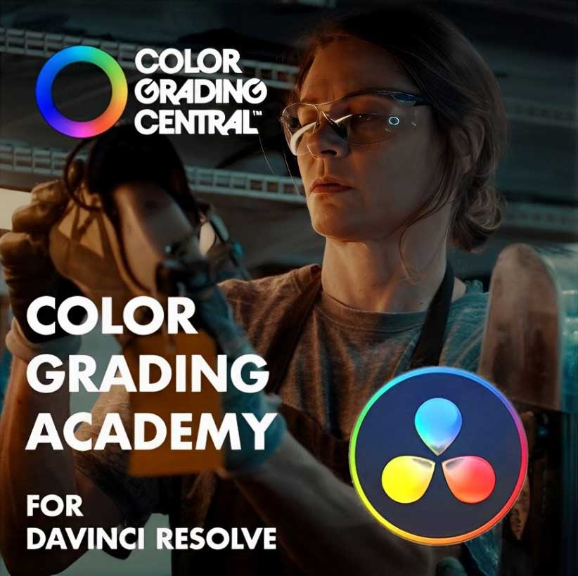 大师课程：达芬奇颜色电影风格色彩校正分级课程 Color Grading Academy For DaVinci Resolve , 第1张