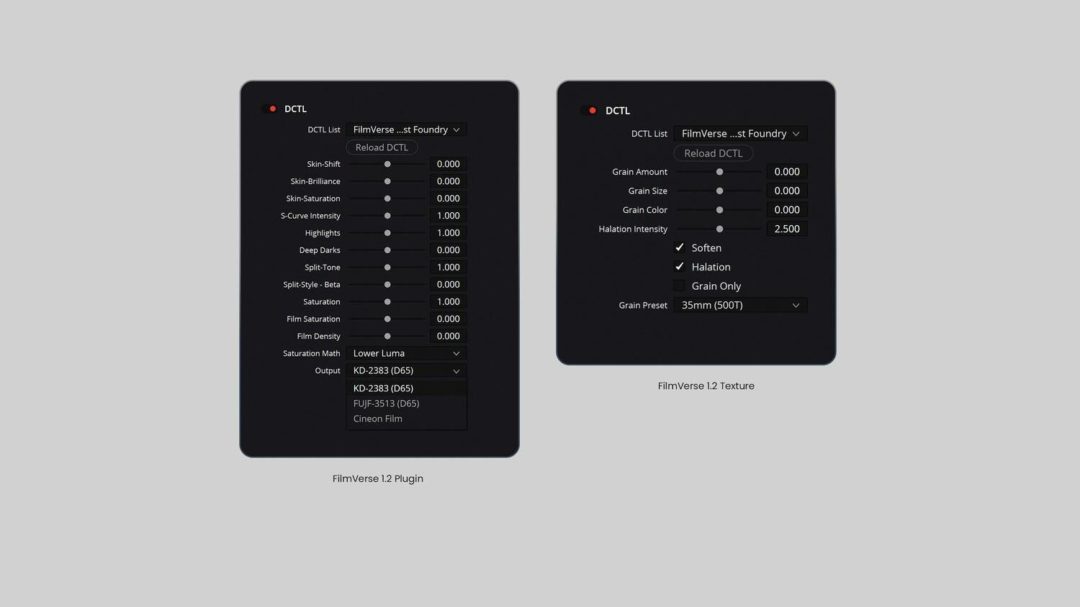 更新2.1版本 高级电影质感柯达Vision 500T + 2383（D65）/3513（D65）胶片模拟视频调色达芬奇DCTL插件 Colorist Foundry Filmverse (V2.1) , 第4张