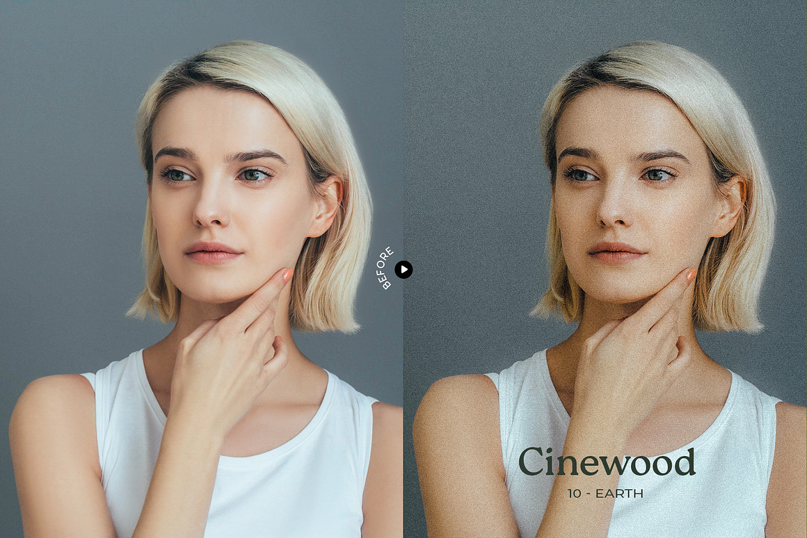 15组时尚温暖色调肖像电影摄影照片调色Lightroom预设 Cinewood – Lightroom Cinematic Presets , 第4张