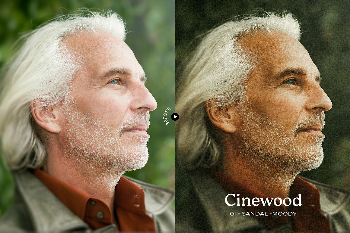 15组时尚温暖色调肖像电影摄影照片调色Lightroom预设 Cinewood – Lightroom Cinematic Presets , 第6张