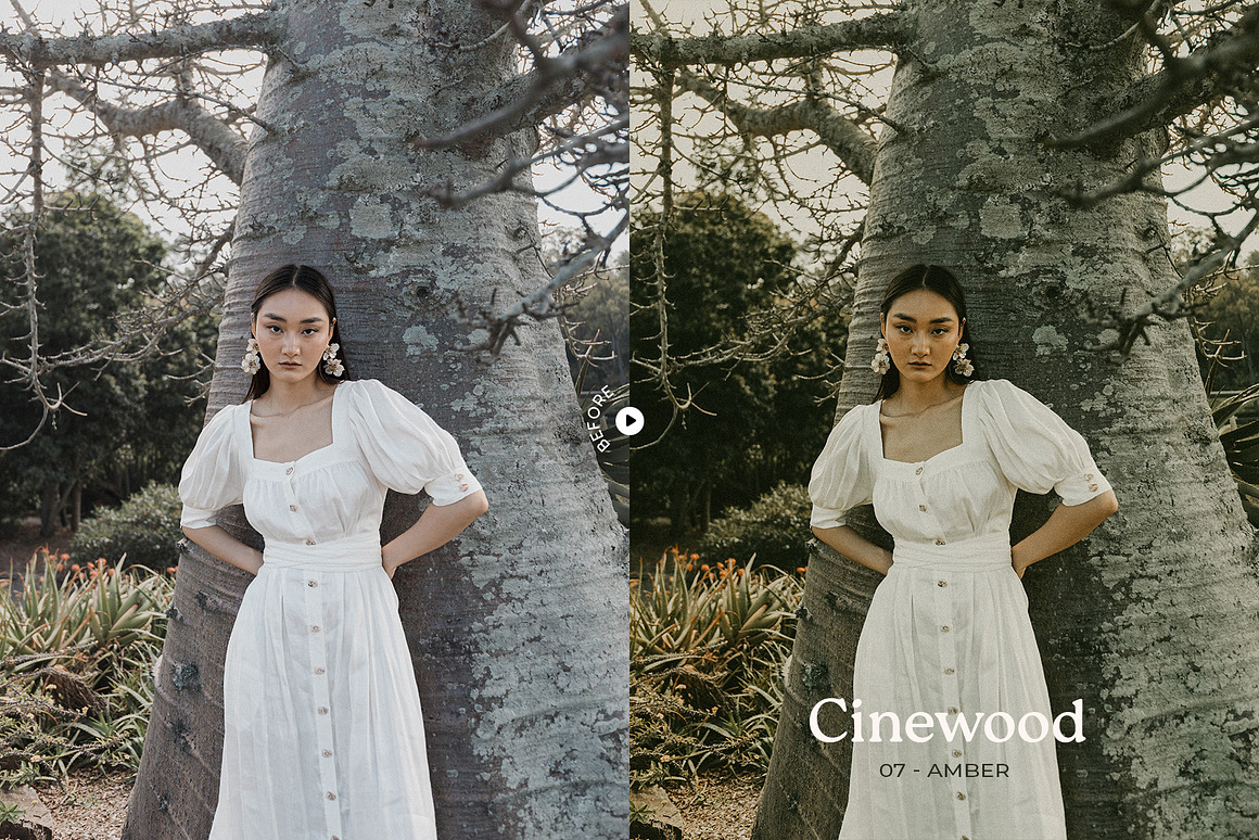 15组时尚温暖色调肖像电影摄影照片调色Lightroom预设 Cinewood – Lightroom Cinematic Presets , 第9张