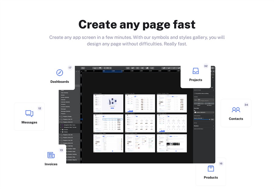 185屏现代简约SaaS电商服务平台仪表盘界面WEB UI界面设计Figma模板素材 BetaCRM UI Kit for SaaS Dashboards , 第13张