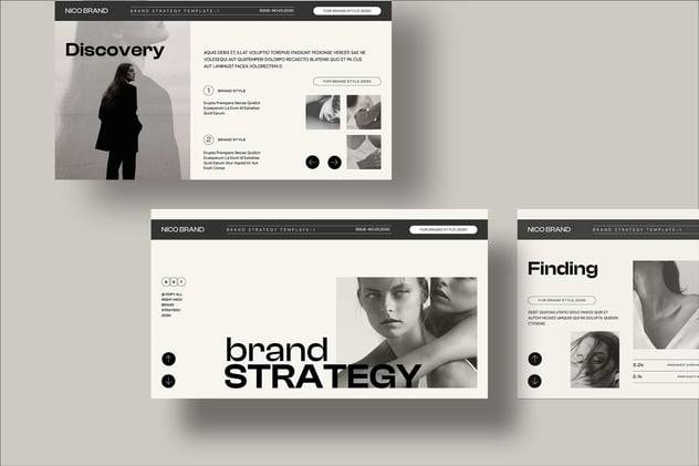 现代简约品牌营销策划演示文稿设计ppt+keynote模板 Brand Strategy PowerPoint+Keynote Template , 第3张