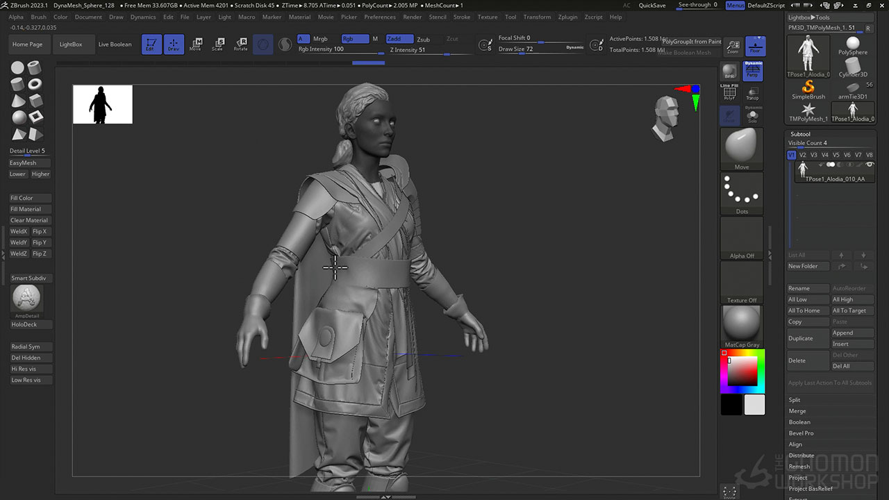 Maya+MD+ZB电影资产角色衣服建模制作视频教程 中英文字幕 Character Asset Creation for Cinematics Vol. 1 , 第5张