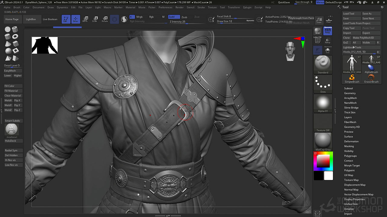 Maya+MD+ZB电影资产角色衣服建模制作视频教程 中英文字幕 Character Asset Creation for Cinematics Vol. 1 , 第8张