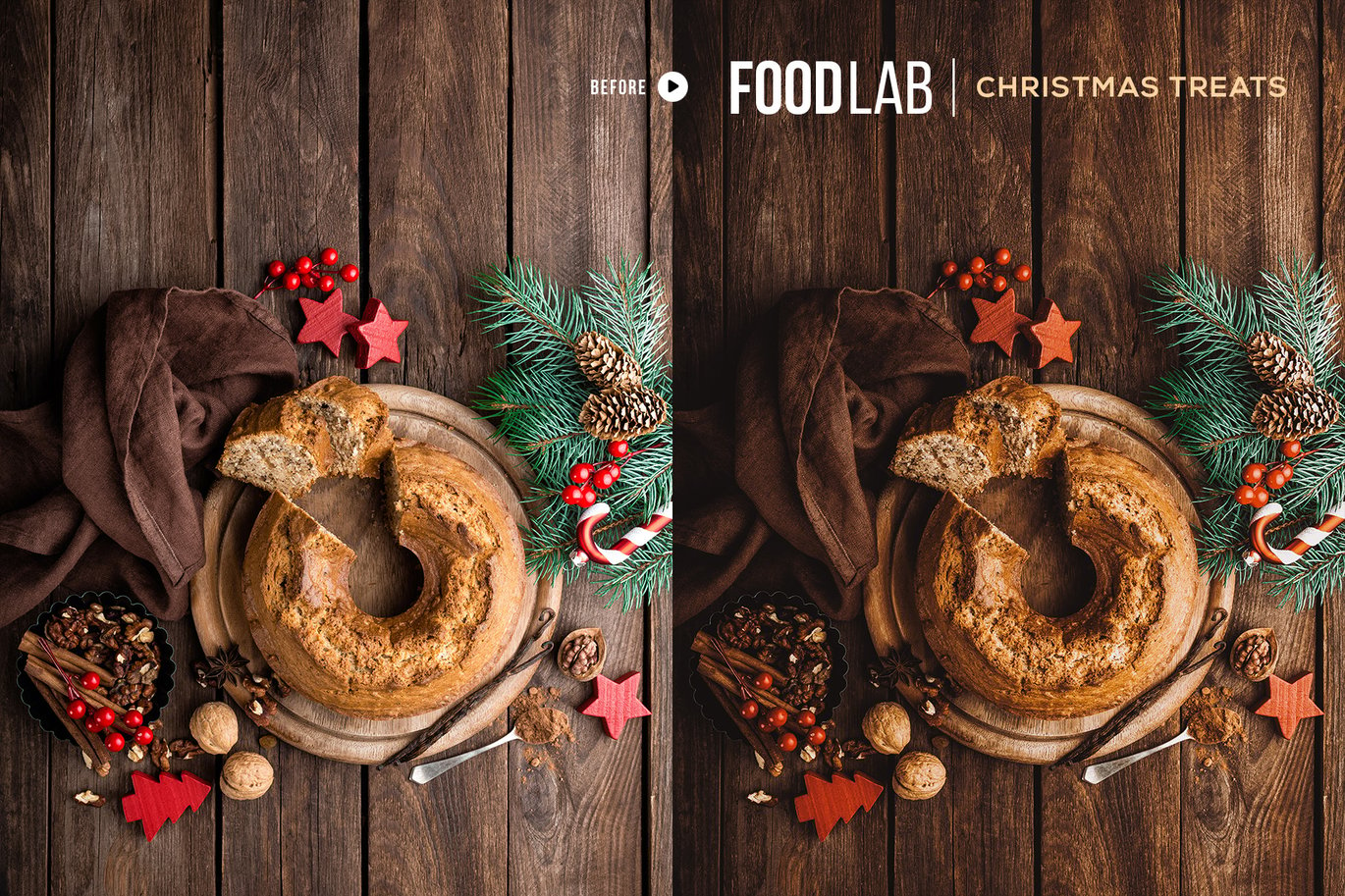 时尚暖色调美食餐厅博客摄影照片调色Lightroom预设 FoodLab – Food Presets for Lightroom & Photoshop , 第4张