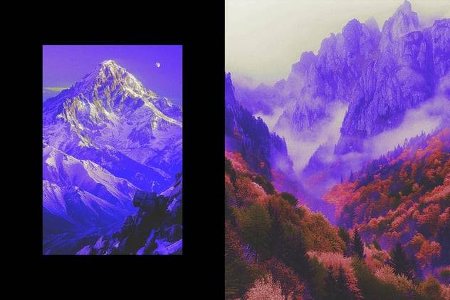 迷幻酸性热像仪照片效果ps特效滤镜样机素材 Infrared Photo Effect , 第6张