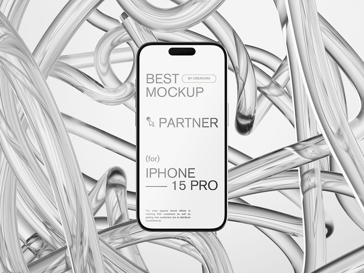 6款未来科幻抽象背景UI设计苹果iPhone手机MacBook电脑iPad平板贴图PSD样机模板 Device Mockups with Abstract Background , 第3张