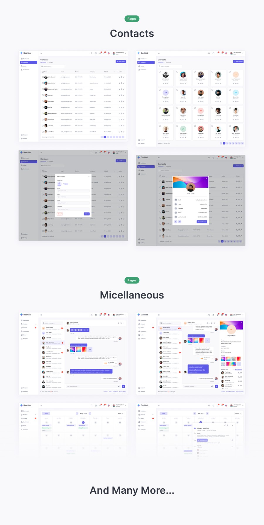 66屏现代极简电商数据统计仪表盘界面WEB UI设计Figma模板套件素材 Dashlab Dashboard UI Kit , 第9张