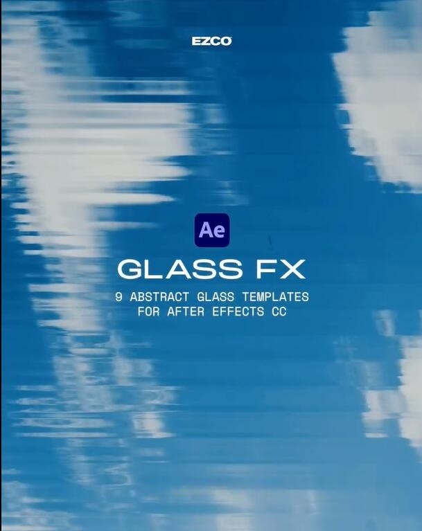 HAPPY EDITING - GLASS FX 复古梦幻美学棱镜玻璃压花折射扭曲纹理模糊堆叠效果AE模板 , 第6张