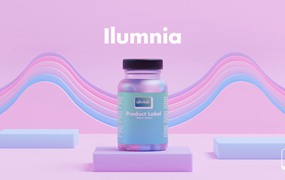 Blender立体三维电商产品主图渲染灯光环境3D场景资产预设 Alt Tab Ilumnia: Product Showcase Library