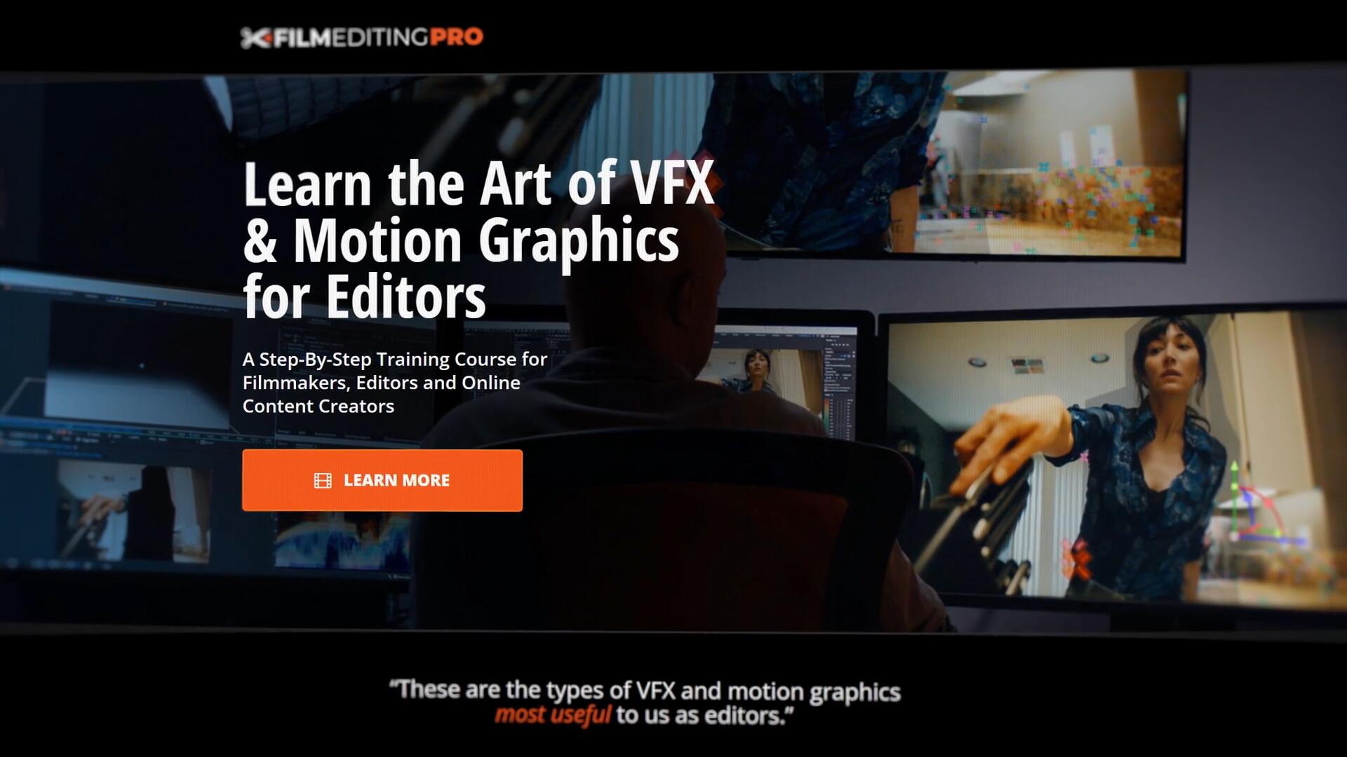 大师课程：好莱坞全能剪辑图形艺术VFX视觉特效课程 Filmeditingpro – The Art of VFX & Graphics for Editors Complete Bundle , 第2张