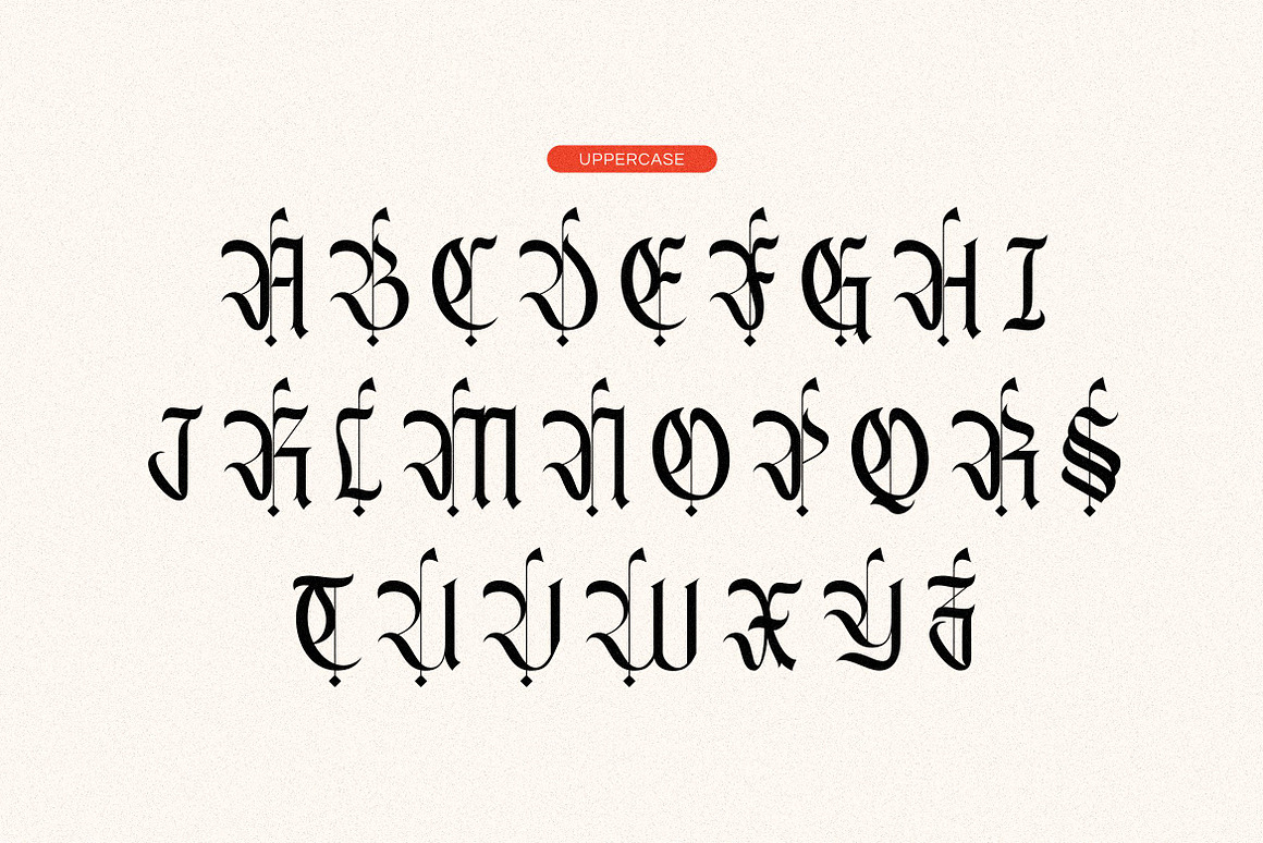 现代哥特式品牌海报徽标设计装饰英文字体安装包 Rumonds – Blackletter Gothic , 第5张