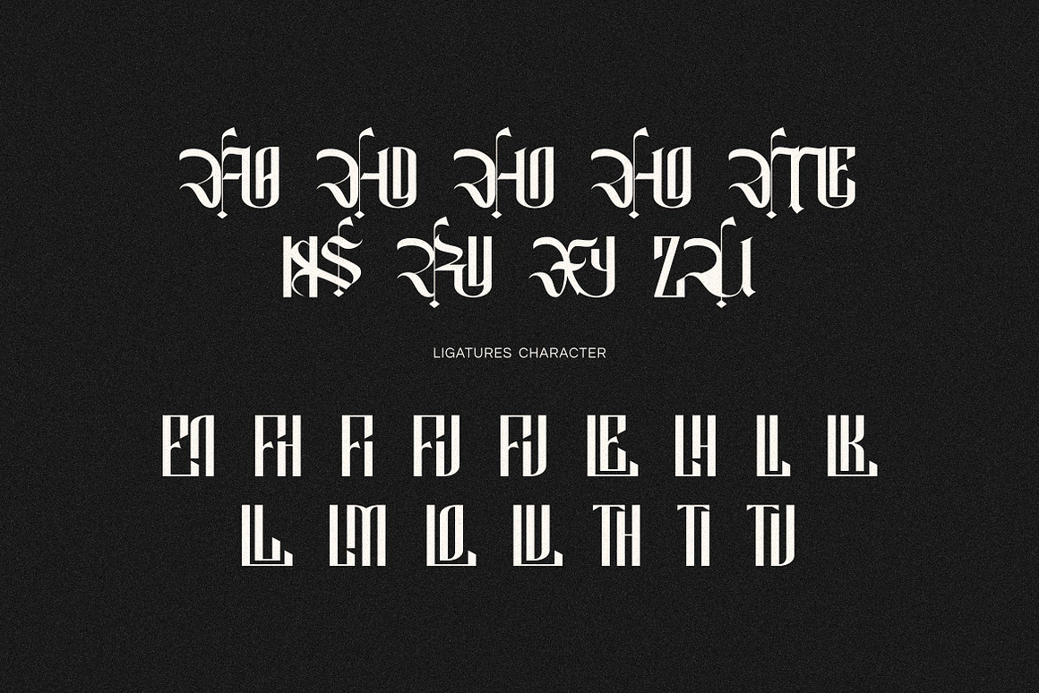 现代哥特式品牌海报徽标设计装饰英文字体安装包 Rumonds – Blackletter Gothic , 第6张