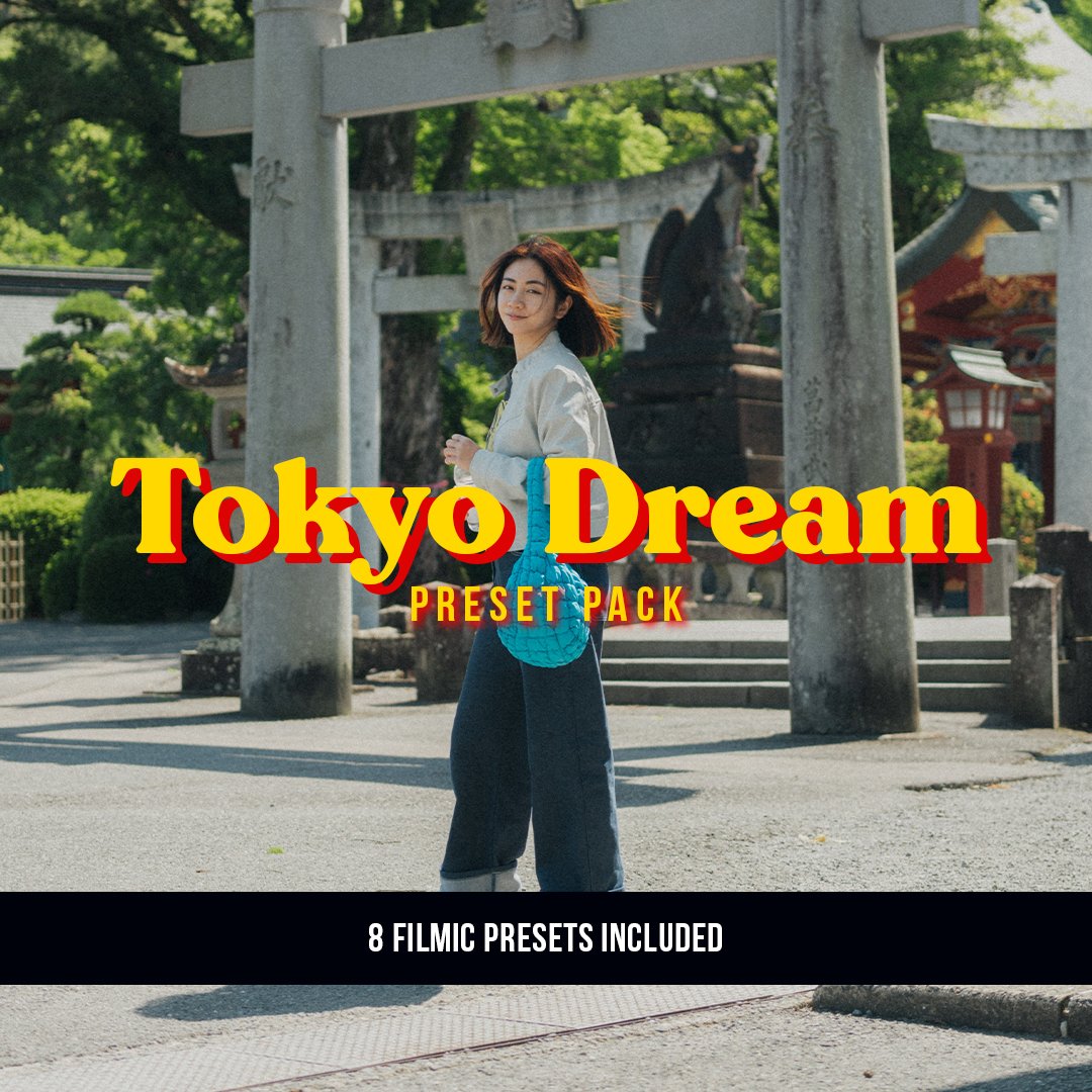 VG Studios Tokyo Dream Preset Pack 复古日系梦幻怀旧氛围电影胶片模拟颗粒色彩绽放Lightroom调色预设 , 第1张