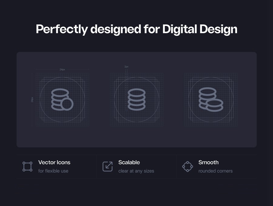 100款多功能财务金融支付理财网站WEB&APP UI界面矢量图标Icons设计Figma/PNG格式素材 Finance & Payment – Uxercon Icon Pack , 第3张