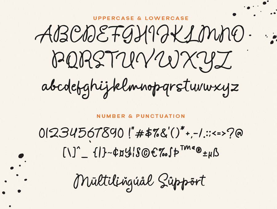 现代优雅邀请函礼品包装徽标设计手写英文字体安装包 Blower Cerita – a handwritten font , 第6张