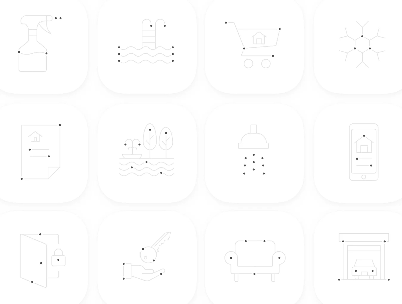 1000款独特极简多功能矢量线条图标Icons设计Figma/Sketch/AI格式素材 Nucleus Icon Set , 第8张