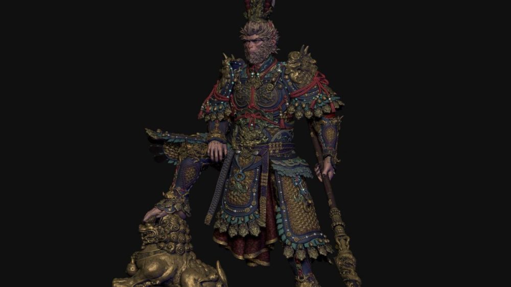 黑神话悟空3D打印模型MTL格式素材 Bulkamancer – Destined One – Black Myth Wukong – 3D Print Model , 第4张