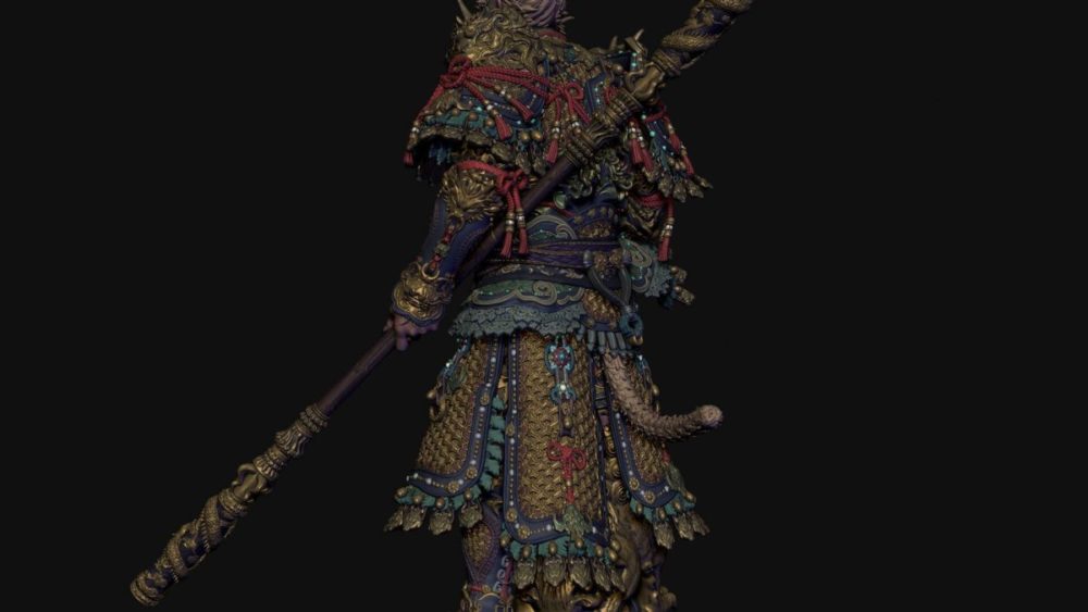 黑神话悟空3D打印模型MTL格式素材 Bulkamancer – Destined One – Black Myth Wukong – 3D Print Model , 第6张