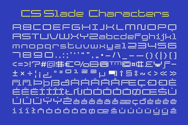 现代时尚科技海报品牌徽标设计无衬线英文字体安装包 Slade 3D , 第5张