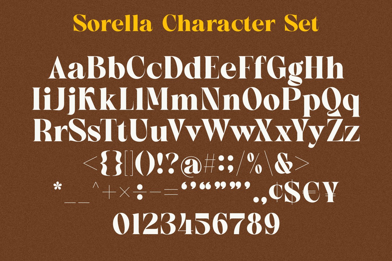 时尚优雅品牌包装婚礼徽标设计衬线英文字体安装包 Sorella – Bold serif font , 第5张