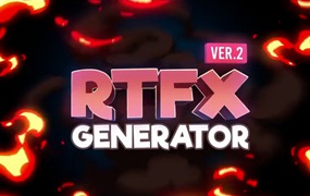 RTFX Generator V2.8 - 1850种卡通手绘动漫元素AE插件 1850 FX elements