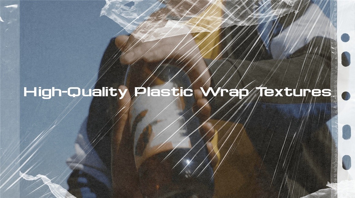 PlasticFX - Plastic Wrap Overlays and Textures 复古垃圾摇滚美学黑胶艺术塑料触感叠加PNG+MOV视频素材 , 第2张