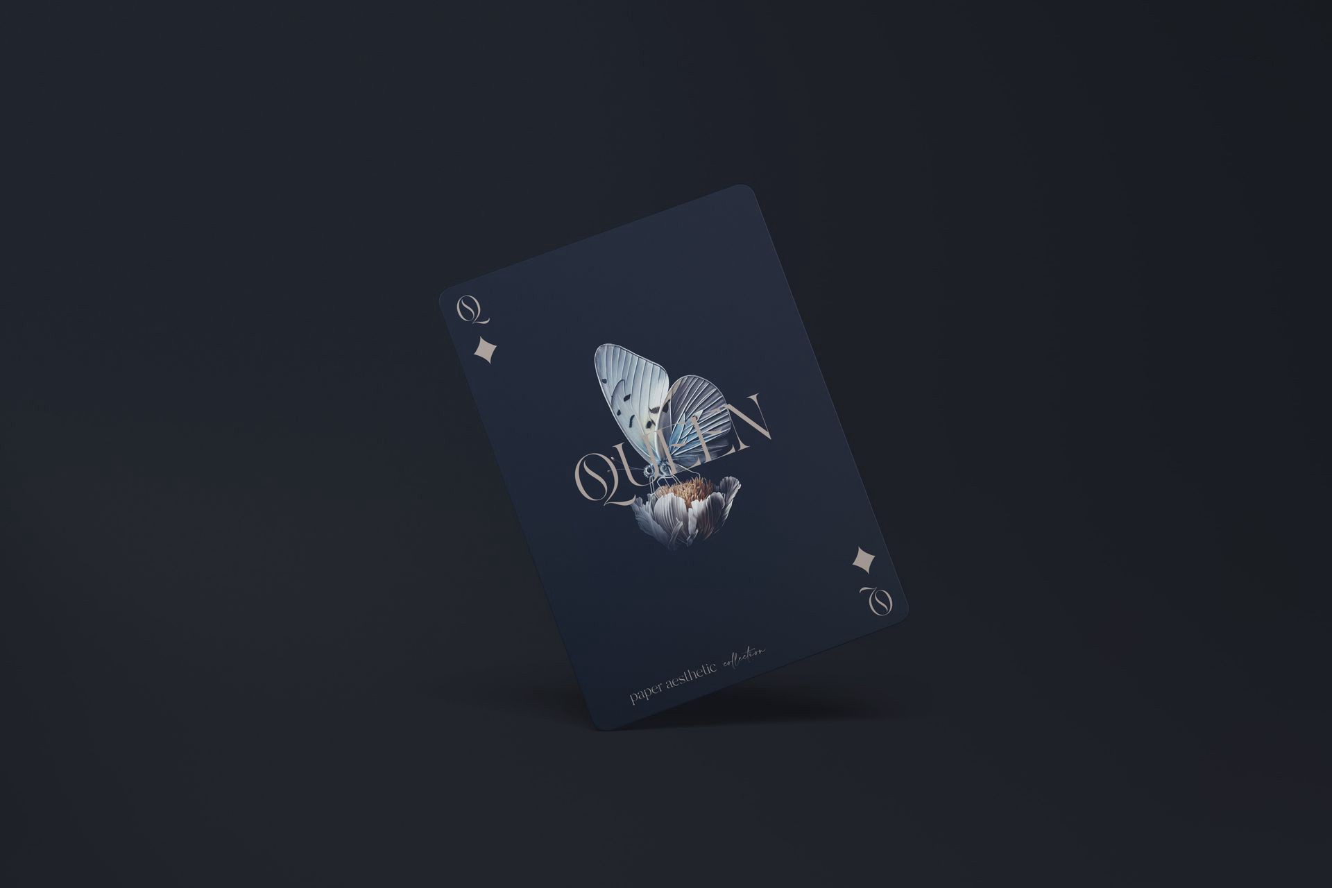 6款时尚扑克牌塔罗牌卡片设计展示效果图PSD样机模板素材 Playing Cards Mockup Set v.1 , 第5张