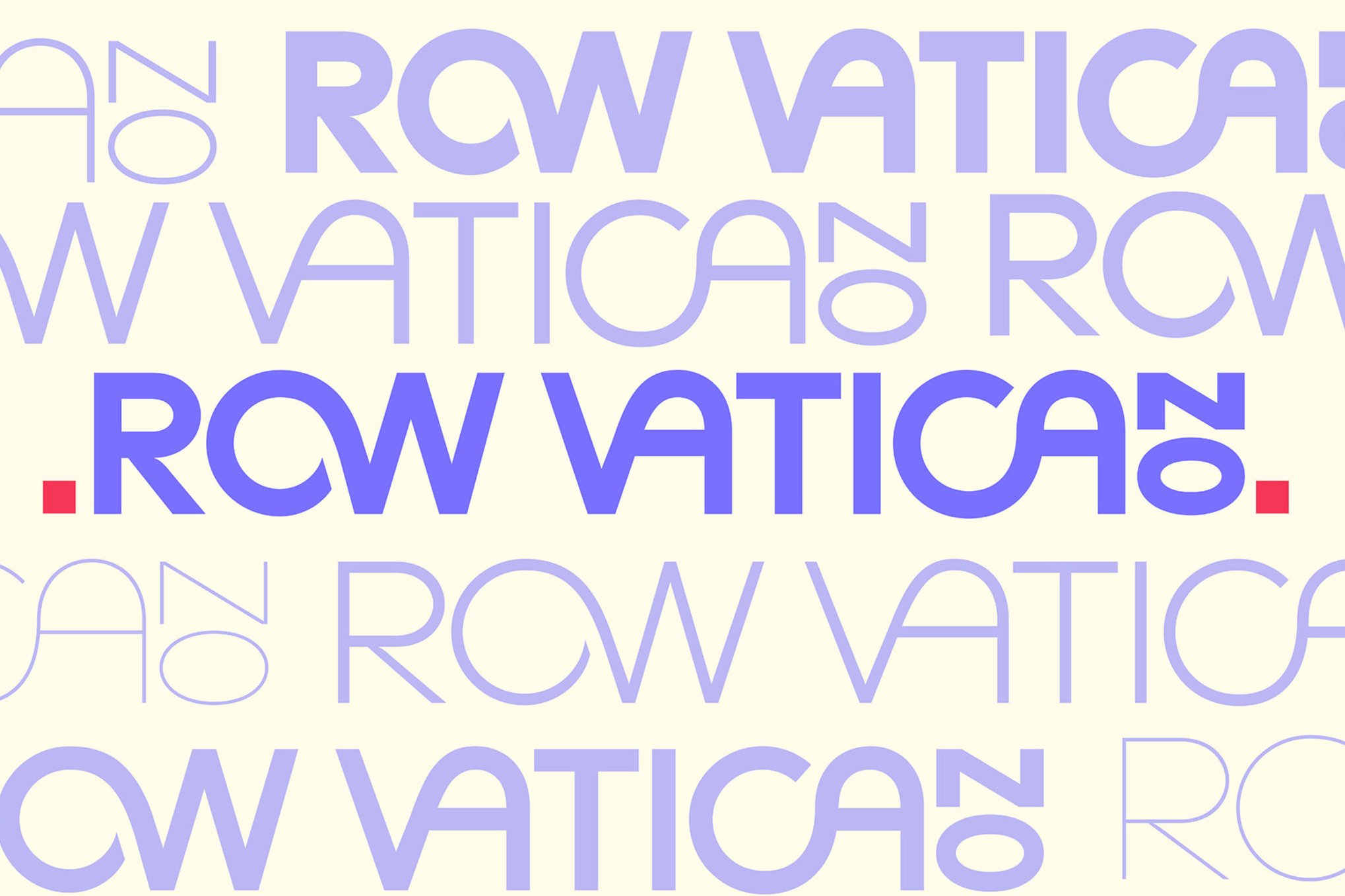 时尚简约品牌海报徽标设计无衬线英文字体安装包 Row Vaticano , 第1张