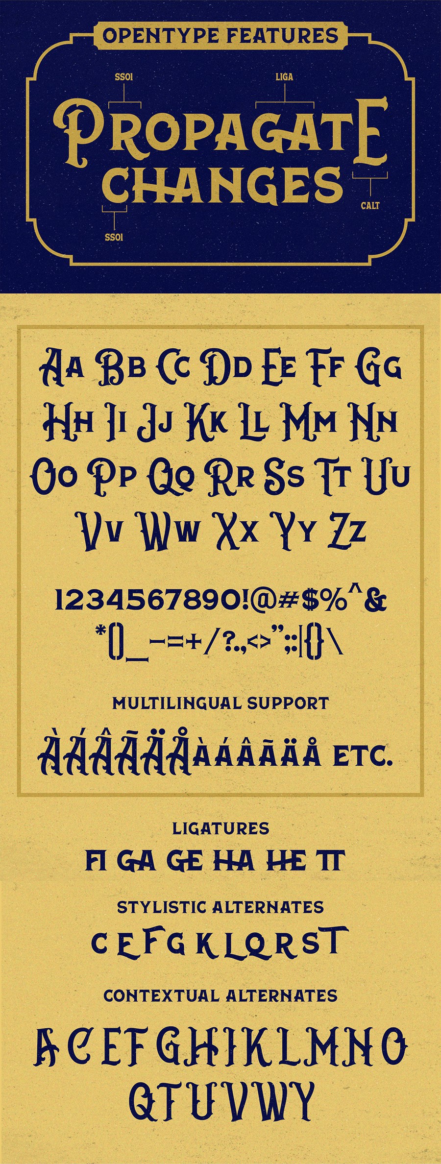 复古维多利亚时代蒸汽朋克标题排版logo衬线西文英文字体Aerohate Typeface & Extras , 第6张