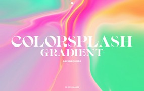 10款活力彩色渐变弥散光抽象艺术背景壁纸图片Colorsplash Gradient Backgrounds