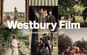 20组时尚复古美学电影肖像视频调色LR/LUT预设包 20 Westbury Film Lightroom Presets and LUTs