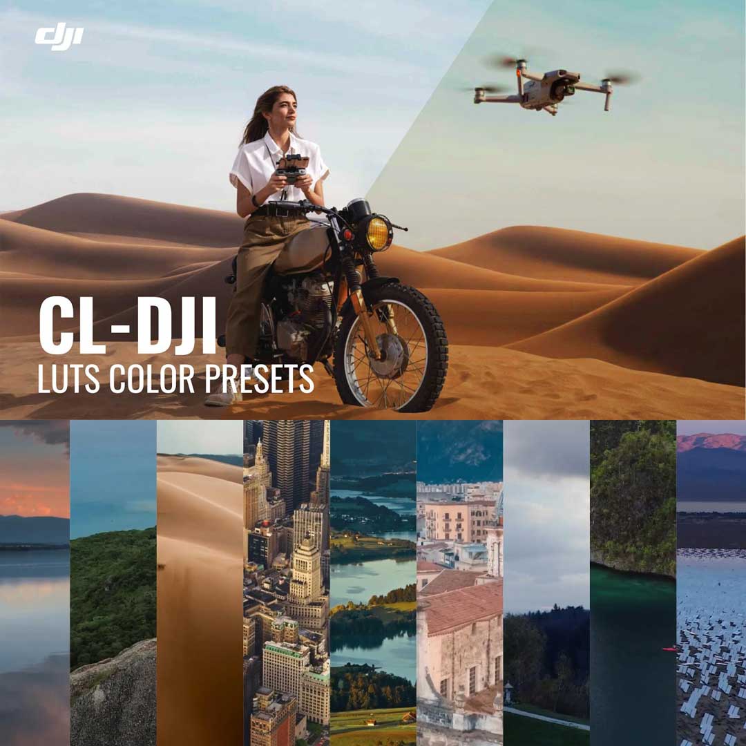 Pixflow - CL-DJI Drone LUTs 120个大疆Drone无人机相机航拍电影级镜头LUT调色预设 , 第1张