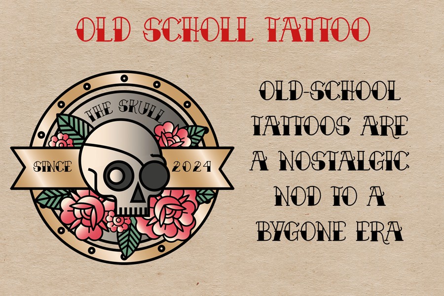 复古卡通海报包装服装徽标设计装饰英文字体安装包 Brothers Olders Vintage Tattoo Display Font , 第8张