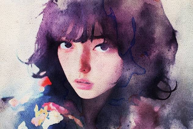 水彩画照片效果ps特效滤镜样机 Watercolor Painted Photo Effect , 第6张