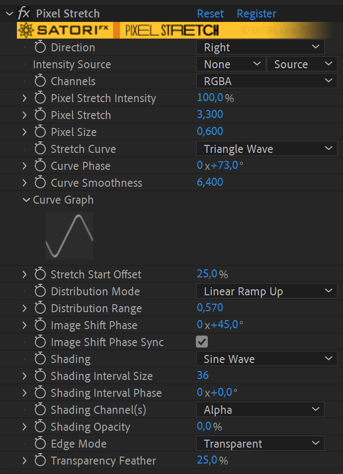 AE/PR插件：视频画面像素拉伸扭曲变形特效插件 Pixel Stretch v1.6.0 Win/Mac , 第9张