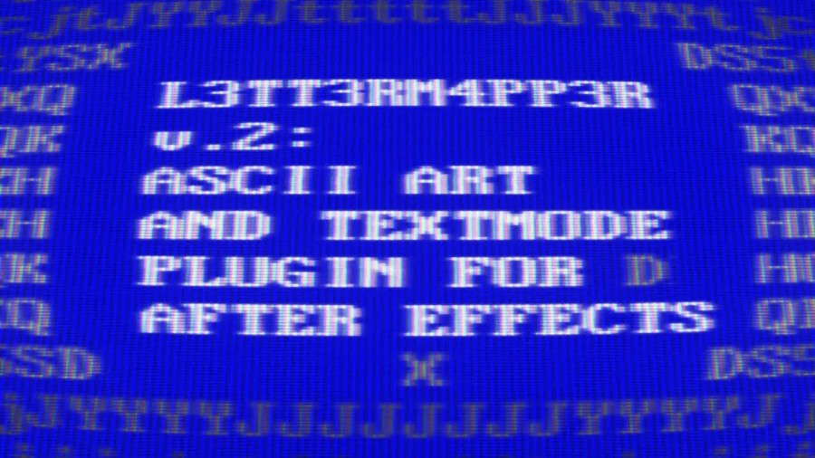 AE插件：ASCII文本乱码艺术视频映射特效插件 Aescripts L3tt3rM4pp3r2 v2.3 Win , 第1张