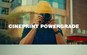 复古胶片模拟夜景氛围黑暗色调达芬奇调色节点 CINEPRINT POWERGRADE