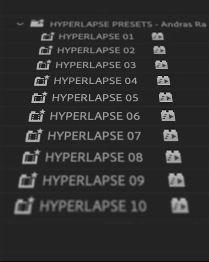PR预设：10个炫酷延时摄影运动运动拉伸推进效果预设 Andras Ra Hyperlapse Motion & Transition Presets (Premiere Pro) , 第2张