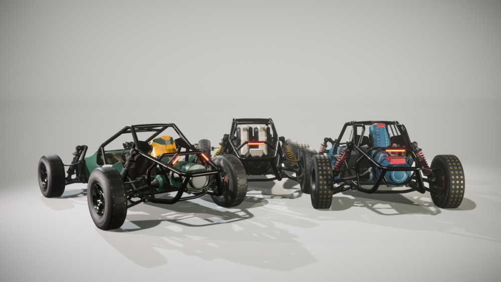 越野车卡丁车3D模型UE格式设计素材Buggy Vehicles Pack , 第1张