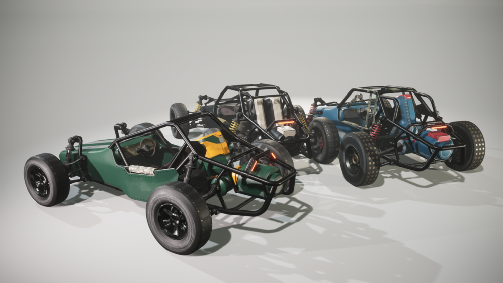 越野车卡丁车3D模型UE格式设计素材Buggy Vehicles Pack , 第6张