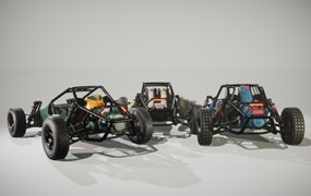 越野车卡丁车3D模型UE格式设计素材Buggy Vehicles Pack