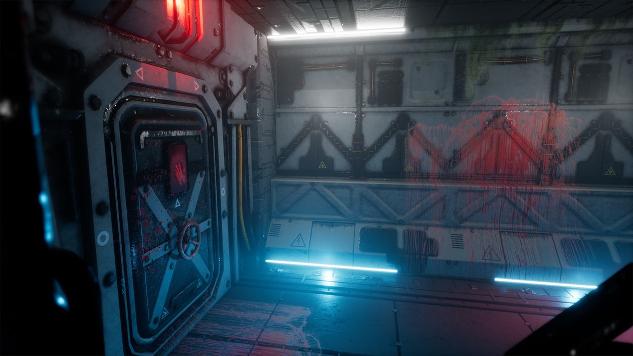 未来科幻太空空间站飞船走廊3D场景UE模型设计素材Pro-TEK Sci-Fi PBR VR Horror Corridor in Space , 第2张